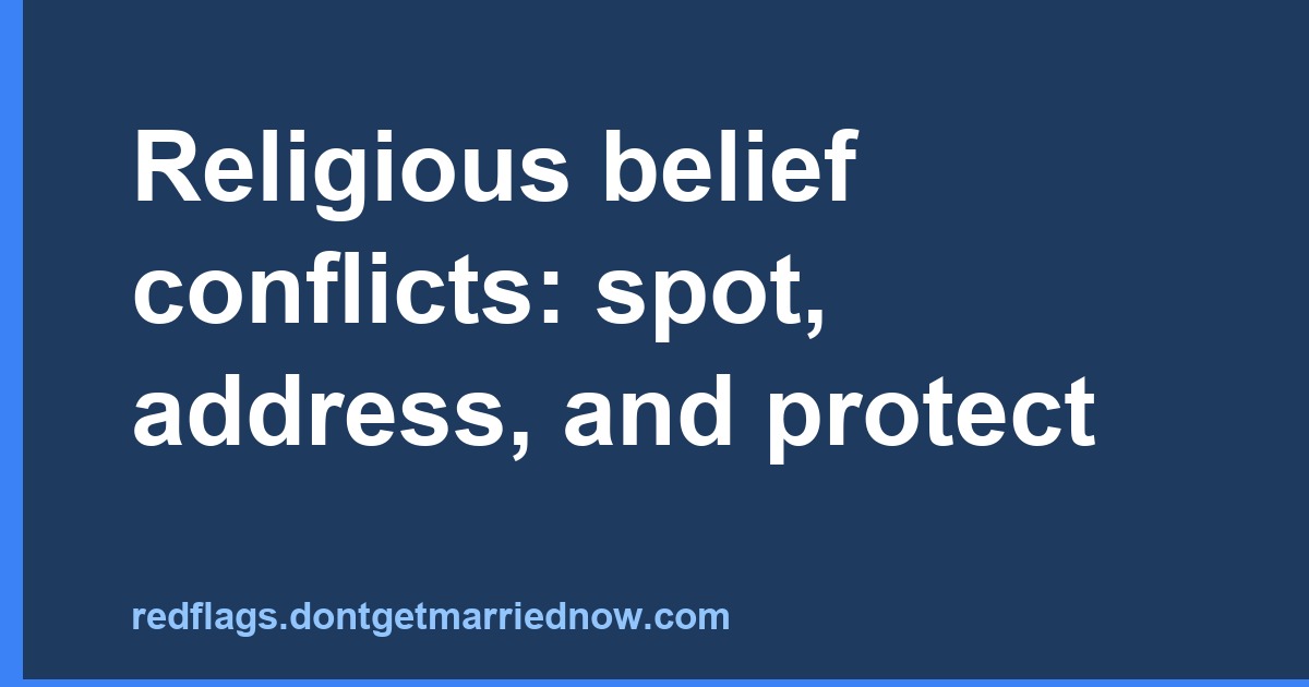 Religious Belief Conflicts: Spot, Manage & Protect Families